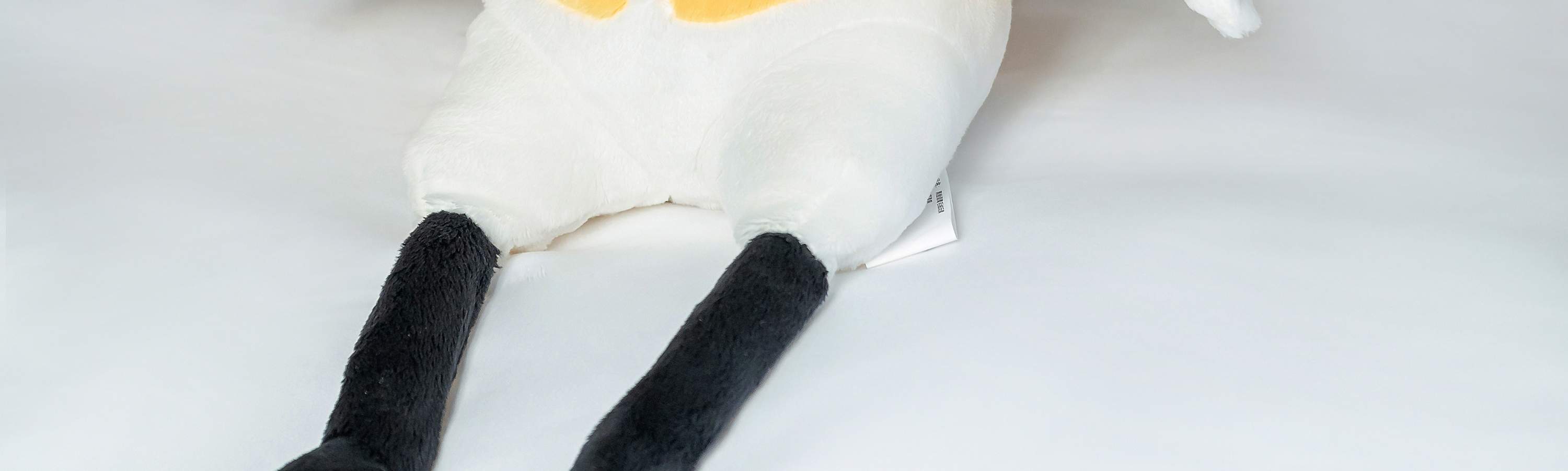 Arrival gift: Black-faced Spoonbill plush toy